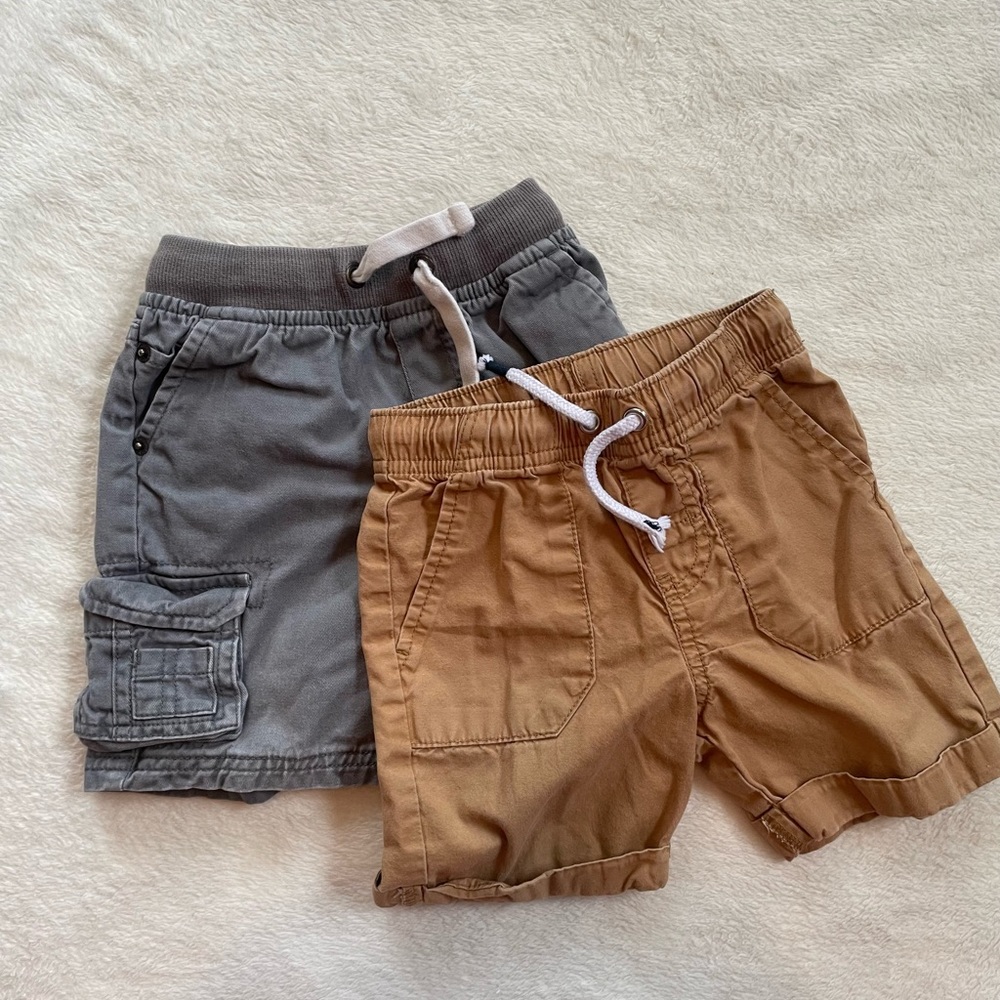 2 pairs Cat and Jack 18 mo shorts